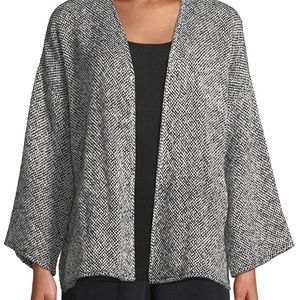 Eileen Fisher Tweed Jacket Organic Cotton